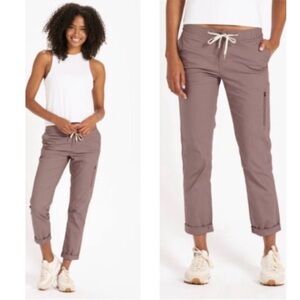 Vuori Ripstop Mid-Rise Straight Tapered Pants Outdoor Hiking Hazel Brown Small